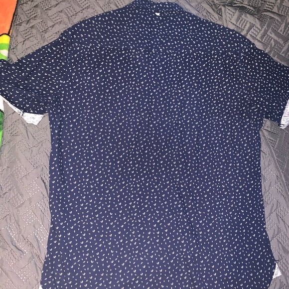 Paper, denim, and cloth button up - Picture 3 of 3